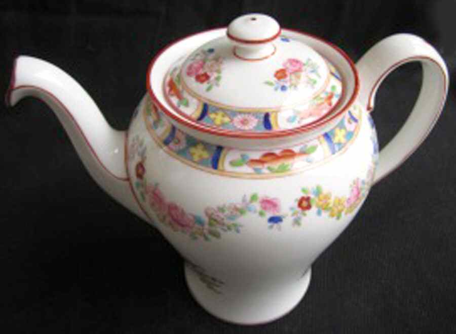 Minton Rose (Newer, Smooth) Mini Coffee Pot & Lid by Minton-1