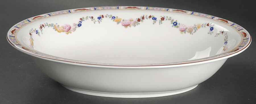 Minton Rose (Newer, Smooth) 10" Oval Vegetable Bowl by Minton-1