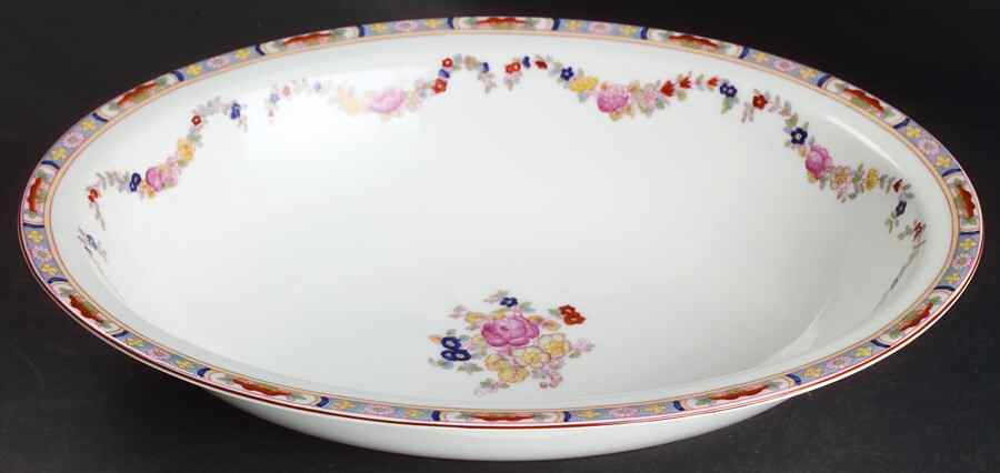 Minton Rose (Newer, Smooth) 11" Oval Vegetable Bowl by Minton-1
