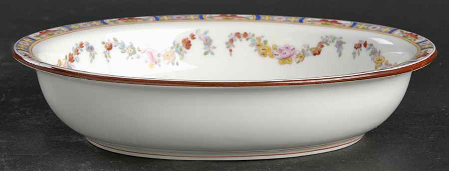 Minton Rose (Newer, Smooth) 8" Oval Vegetable Bowl by Minton-1