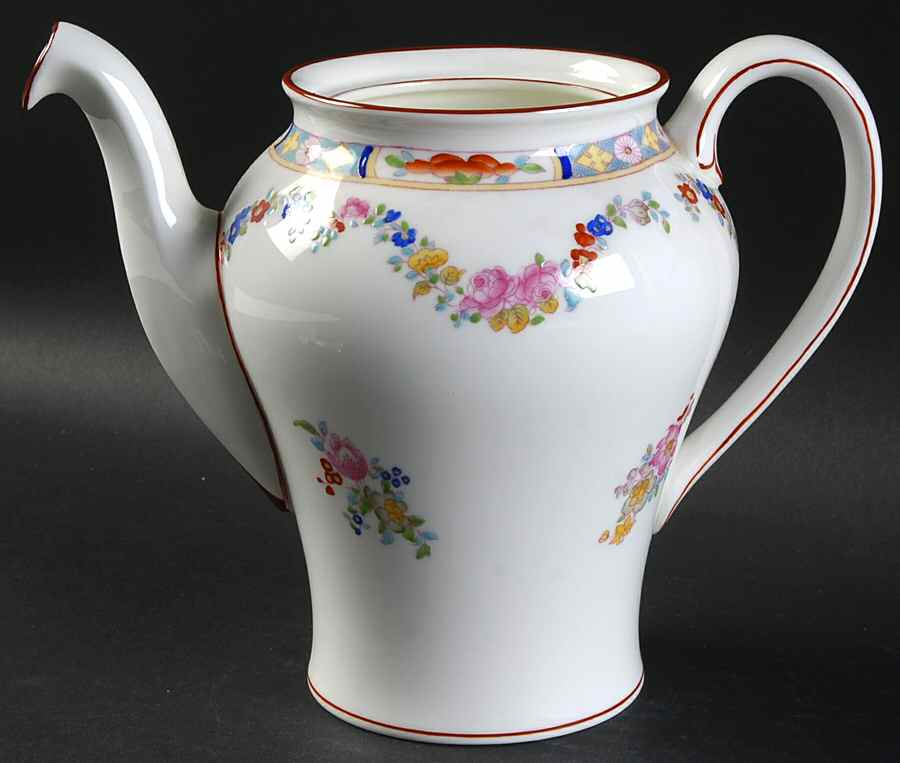 Minton Rose (Newer, Smooth) Small Coffee Pot No Lid by Minton-1