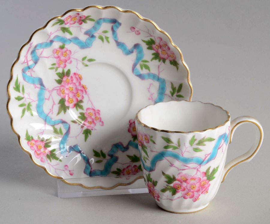 Montrose Flat Demitasse Cup & Saucer Set by Minton-1