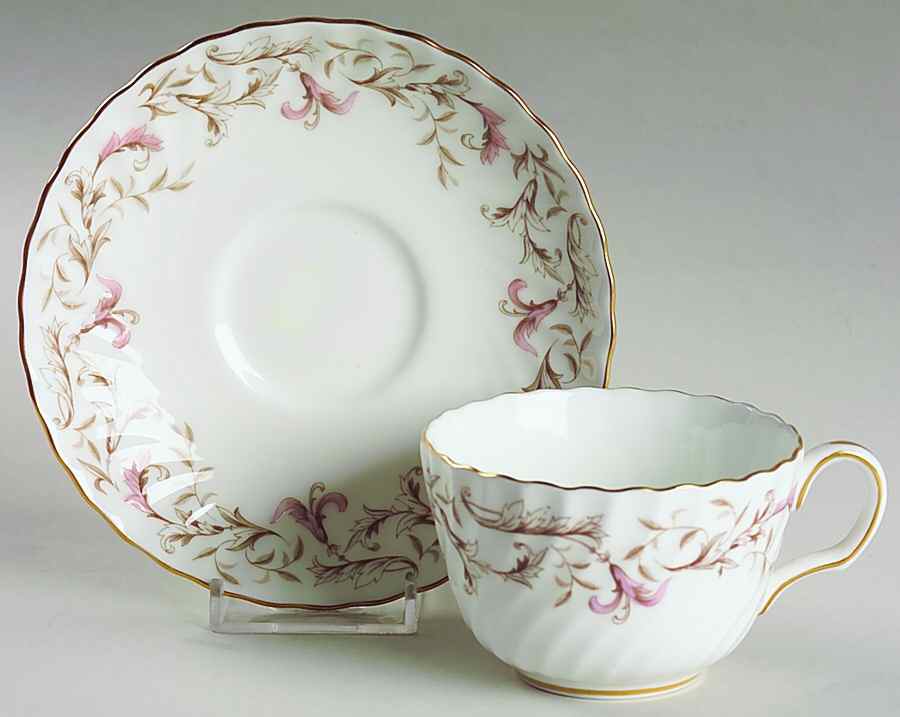 Moorland Flat Cup & Saucer Set by Minton-1