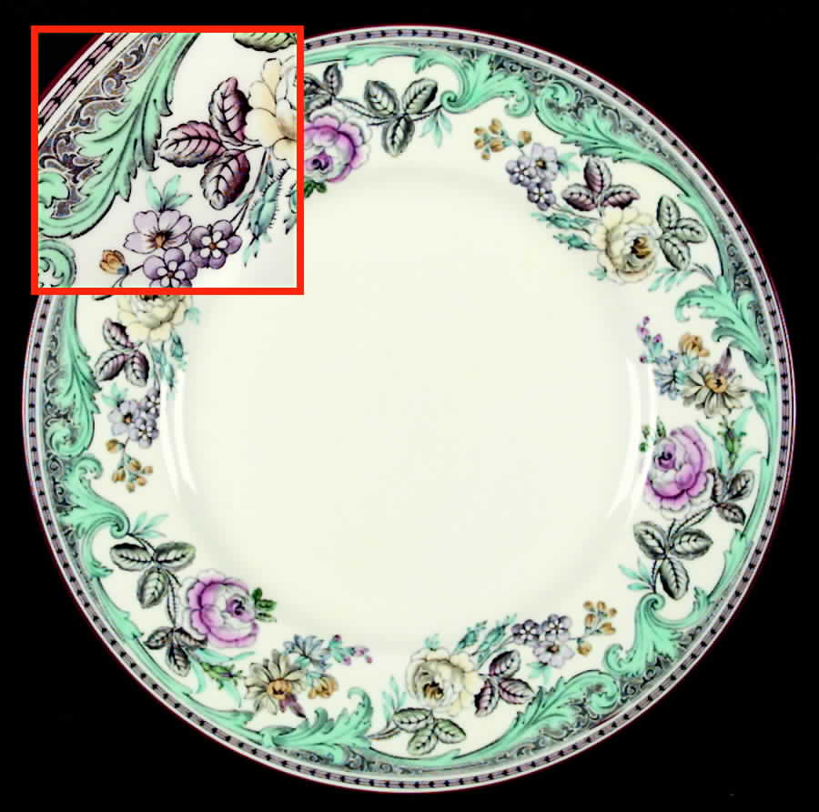 Moss Rose Dinner Plate by Minton-1