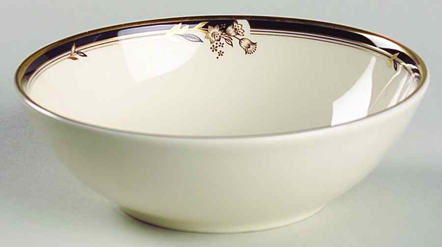 Newbury Black Band Newer Fruit/Dessert (Sauce) Bowl by Minton-1