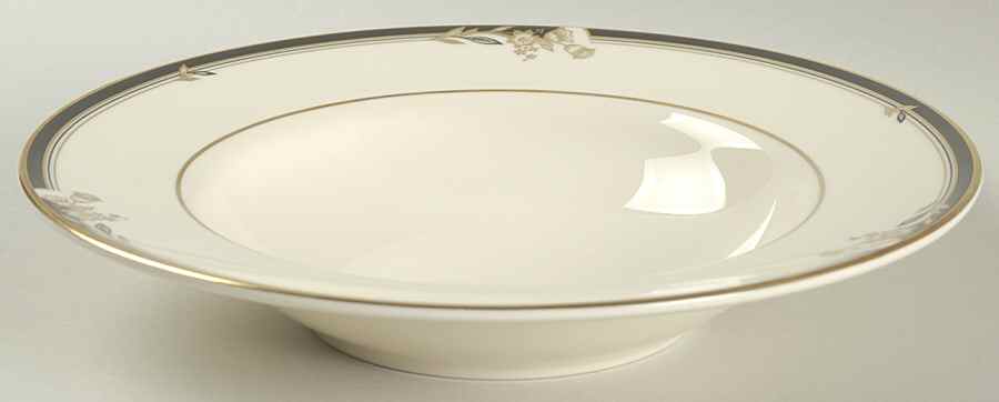 Newbury Black Band Newer Rim Soup Bowl by Minton-1