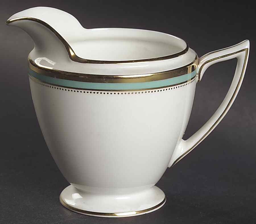 Newbury Turquoise Band Creamer by Minton-1