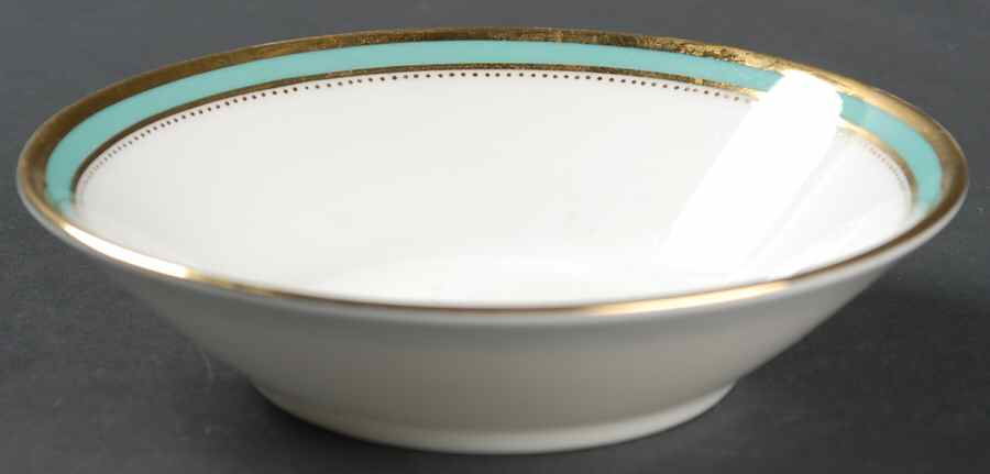 Newbury Turquoise Band Fruit/Dessert (Sauce) Bowl by Minton-1