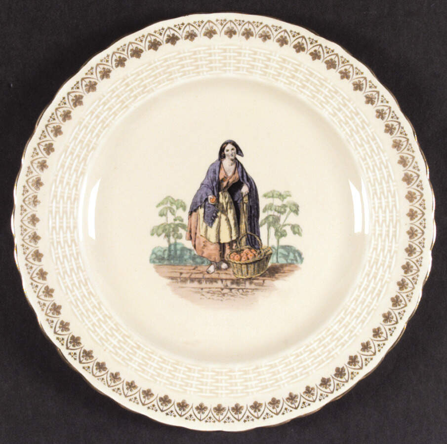 Old London Cries Luncheon Plate by Minton-1