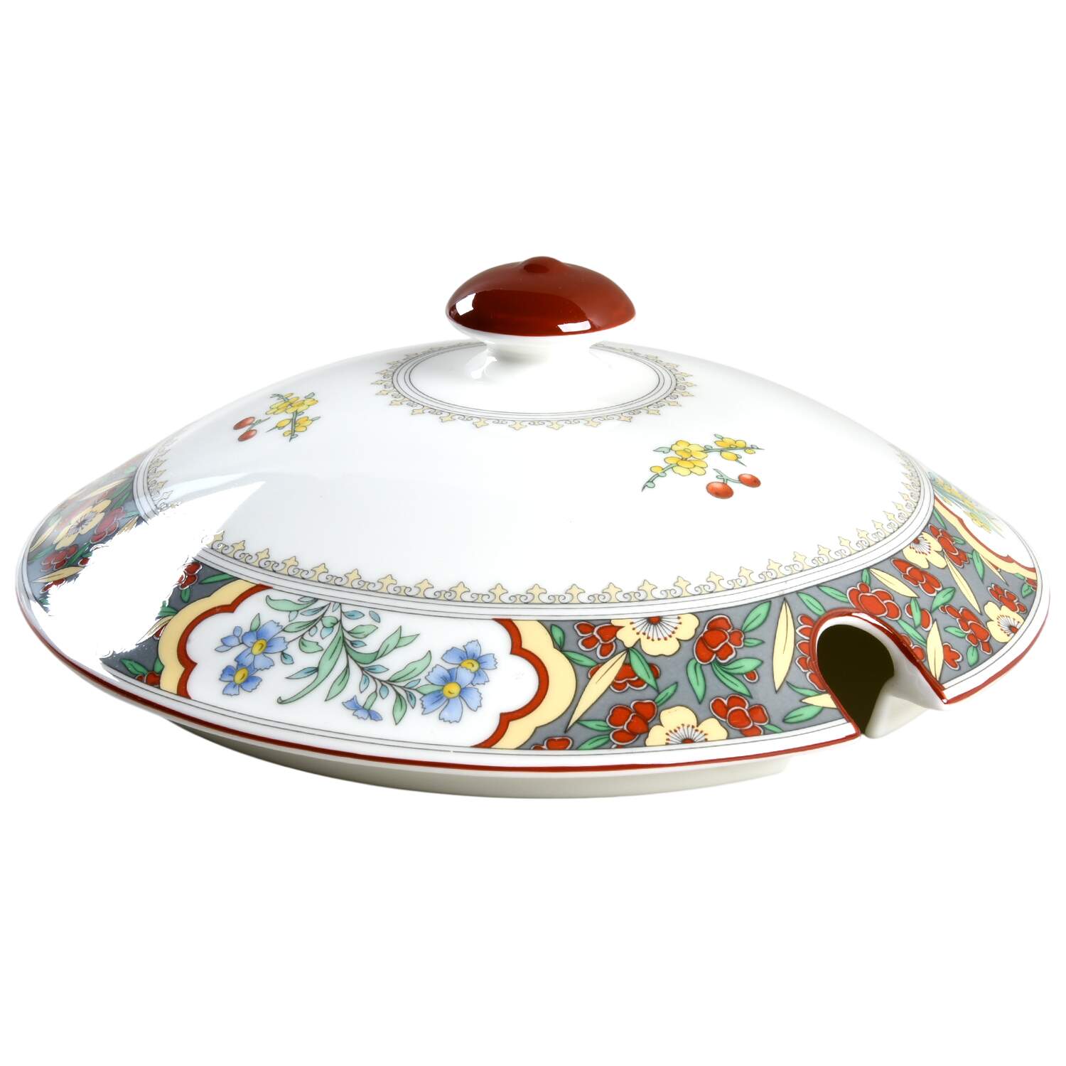 Oriental Blossom (Center Design) Lid for Tureen by Minton-1