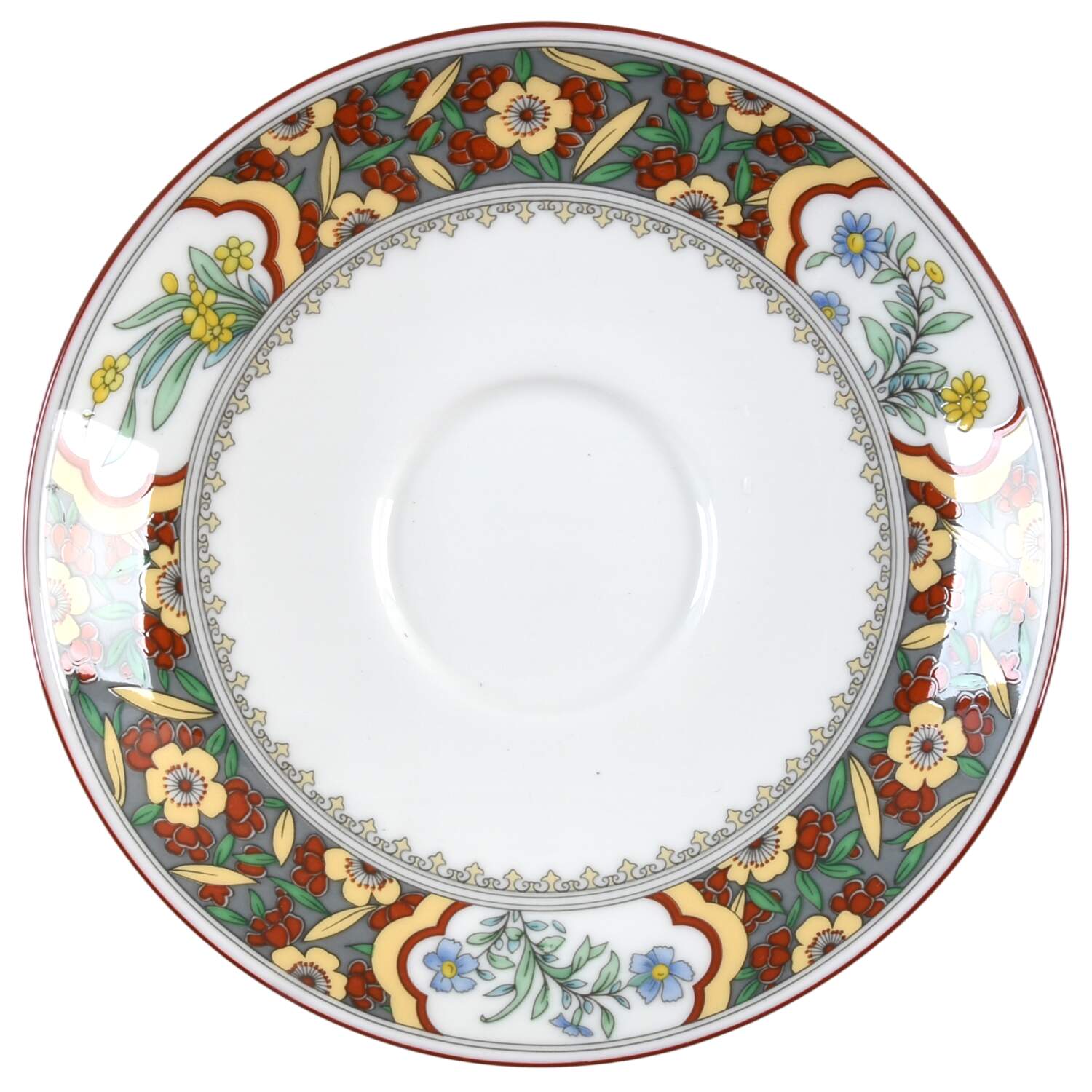 Oriental Blossom (Center Design) Saucer by Minton-1