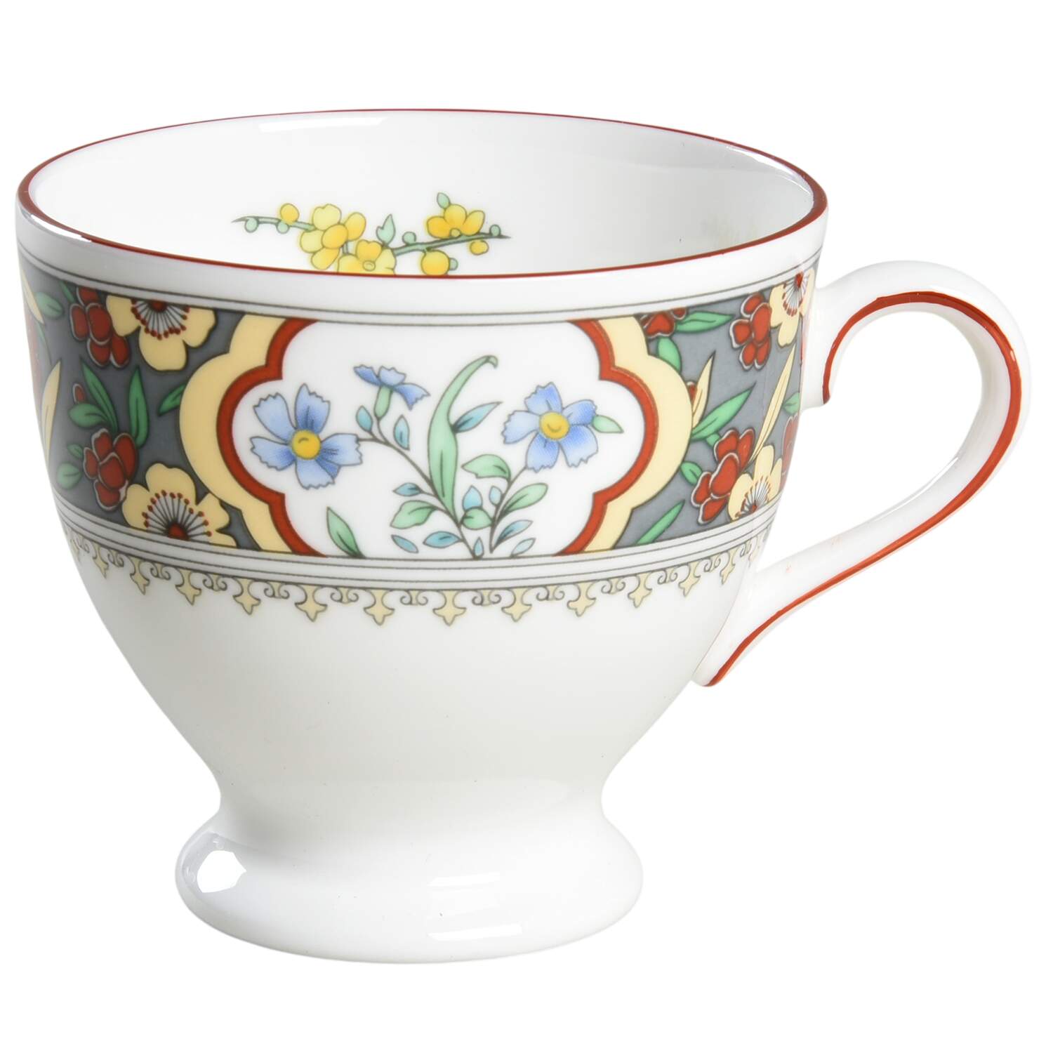 Oriental Blossom (Center Design) Footed Demitasse Cup by Minton-1