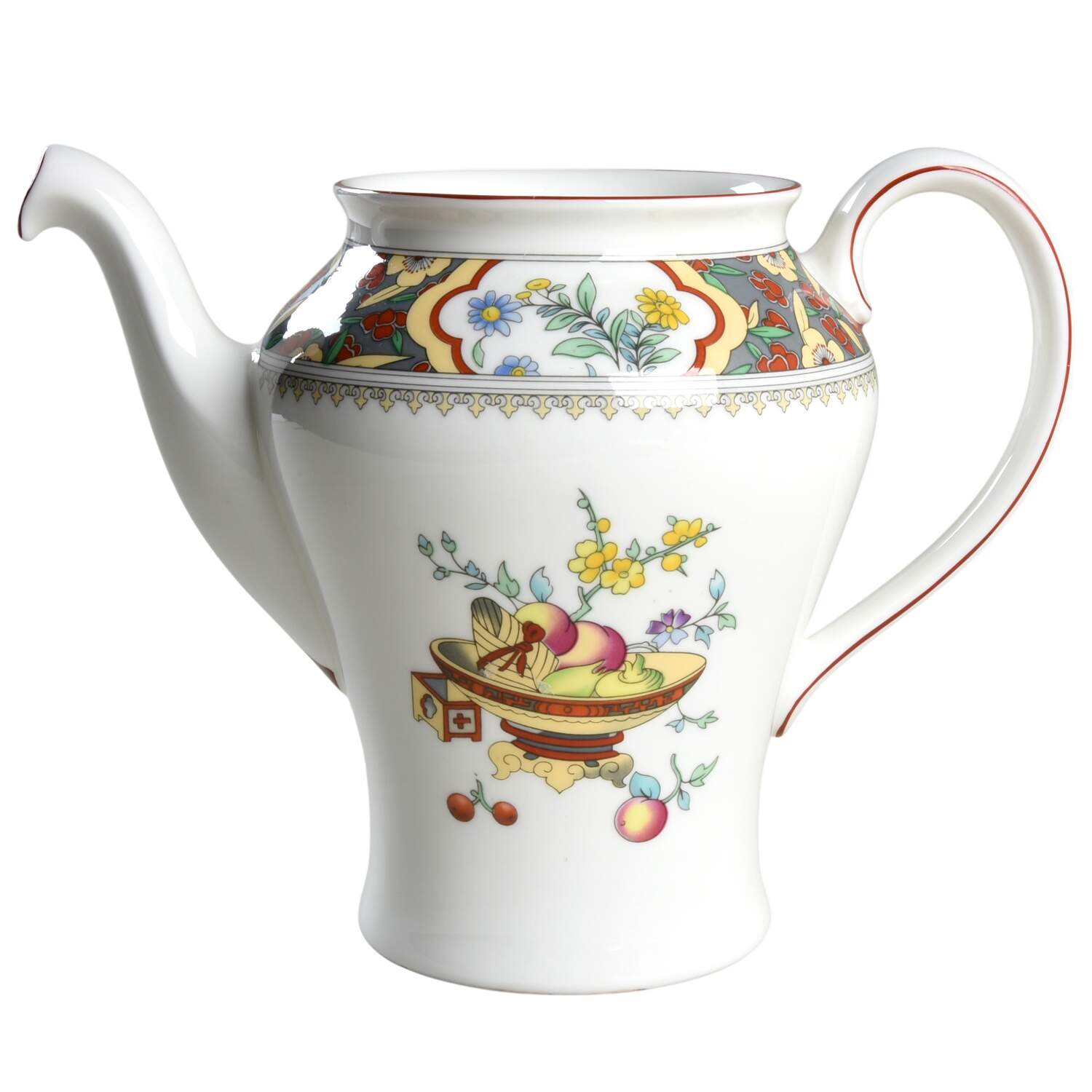 Oriental Blossom (Center Design) Coffee Pot No Lid by Minton-1