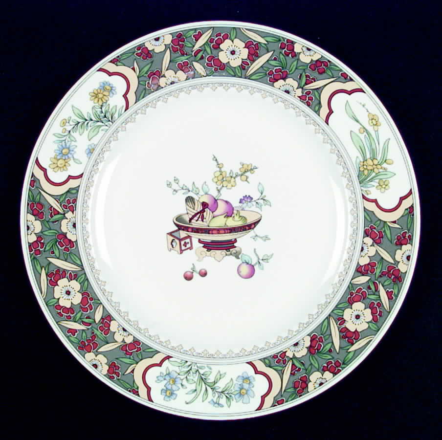 Oriental Blossom (Center Design) Dinner Plate by Minton-1