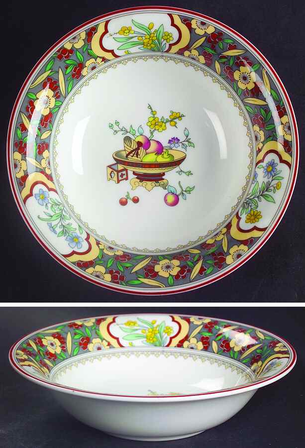 Oriental Blossom (Center Design) Coupe Cereal Bowl by Minton-1