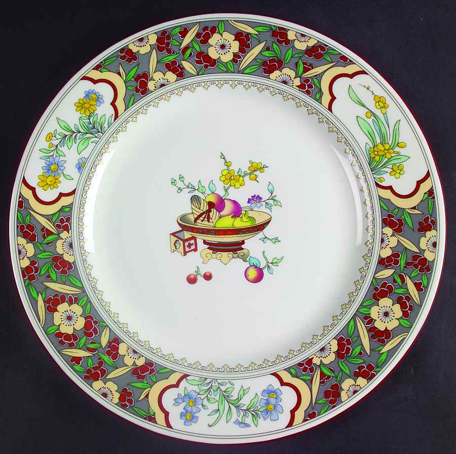 Oriental Blossom (Center Design) Luncheon Plate by Minton-1