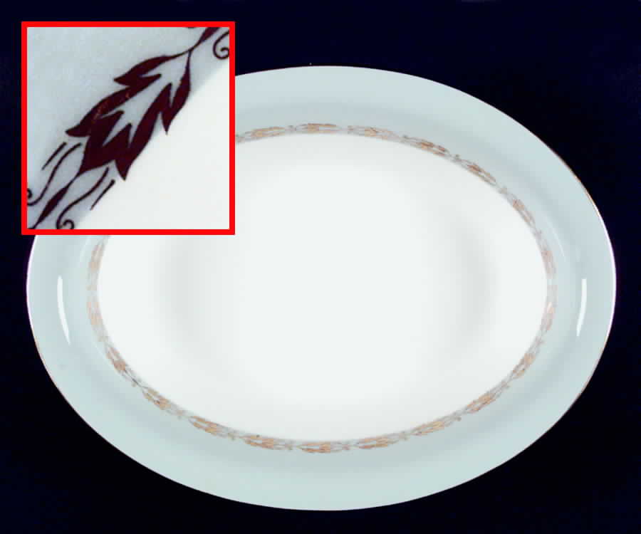 Parkwood Grey 10" Oval Vegetable Bowl by Minton-1