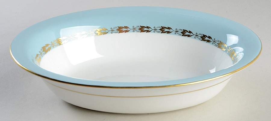 Parkwood Turquoise 10" Oval Vegetable Bowl by Minton-1