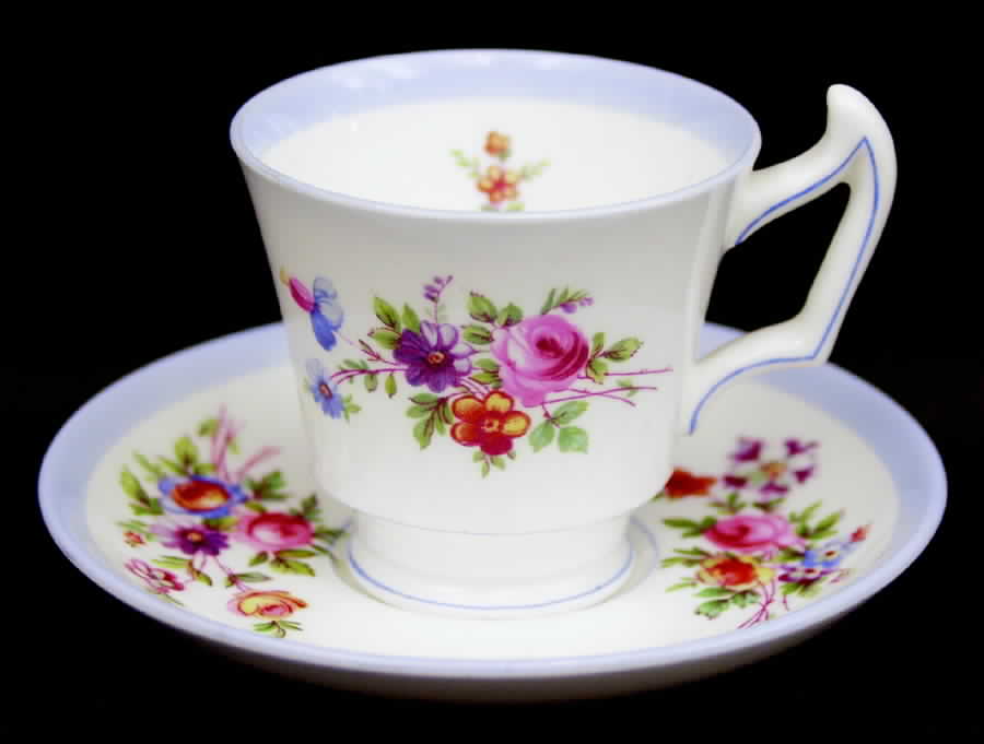 Patricia Footed Demitasse Cup & Saucer Set by Minton-1