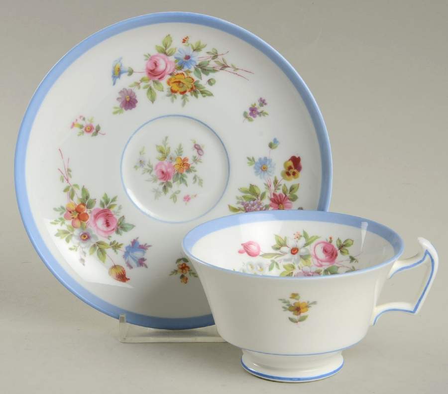 Patricia Footed Cup & Saucer Set by Minton-1