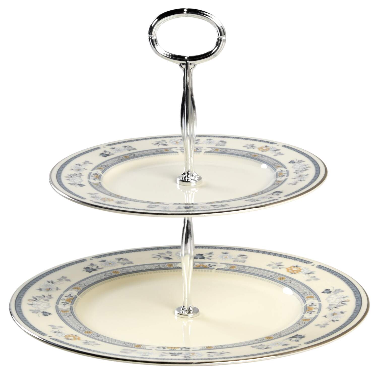 Penrose 6 5/8"-10"  2 Tiered Serving Tray (Dp, Sp) HC by Minton-1