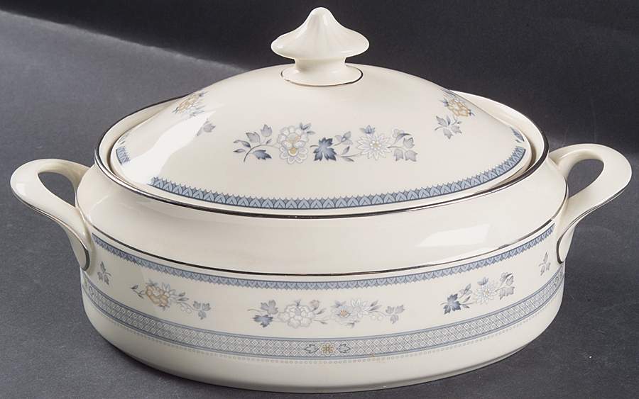 Penrose Oval Covered Vegetable by Minton-1