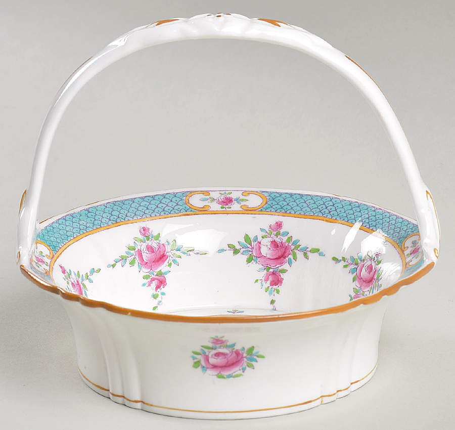 Persian Rose (Older) Small Basket by Minton-1