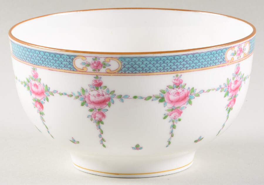 Persian Rose (Older) Cranberry Bowl by Minton-1
