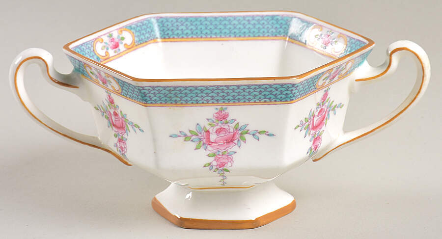 Persian Rose (Older) Sugar Bowl No Lid by Minton-1