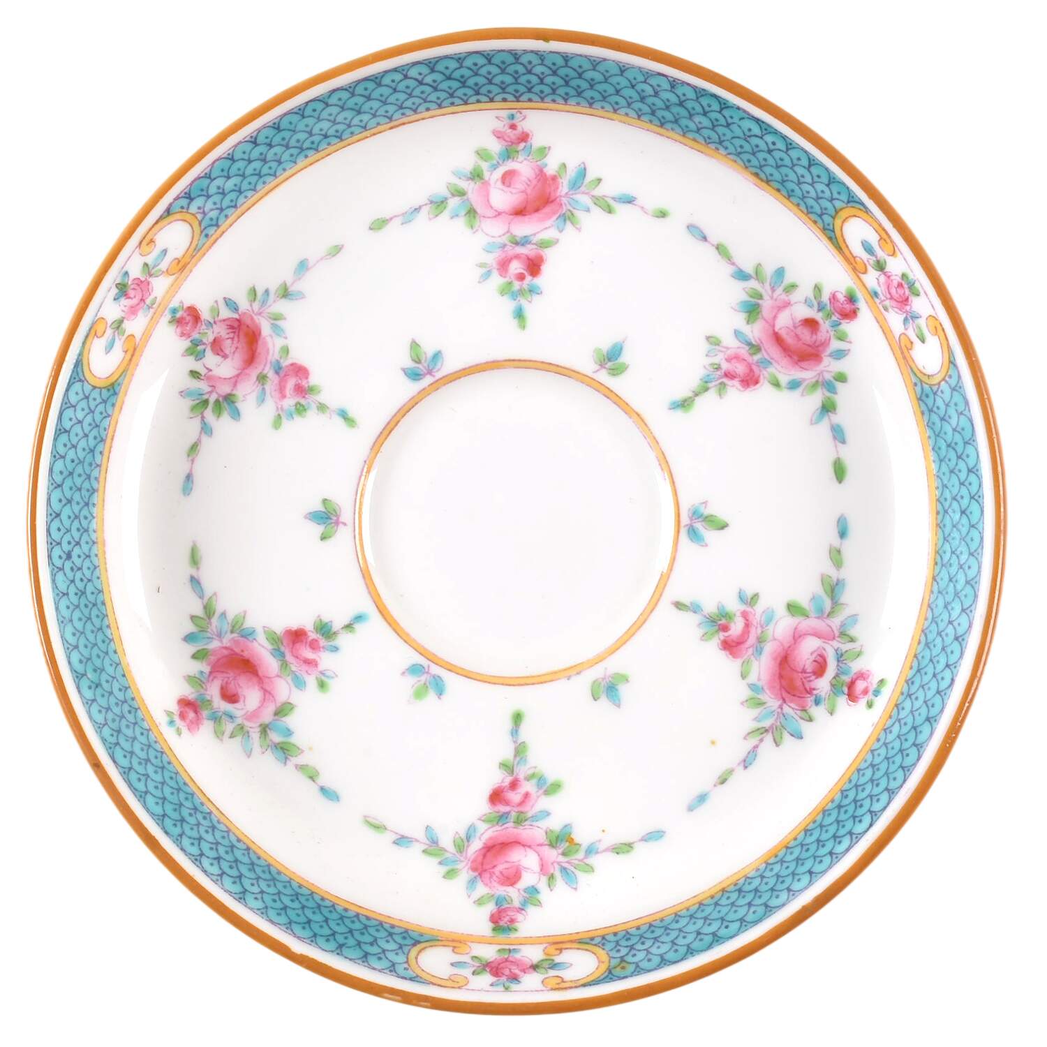 Persian Rose (Older) Saucer for Flat Demitasse Cup by Minton-1
