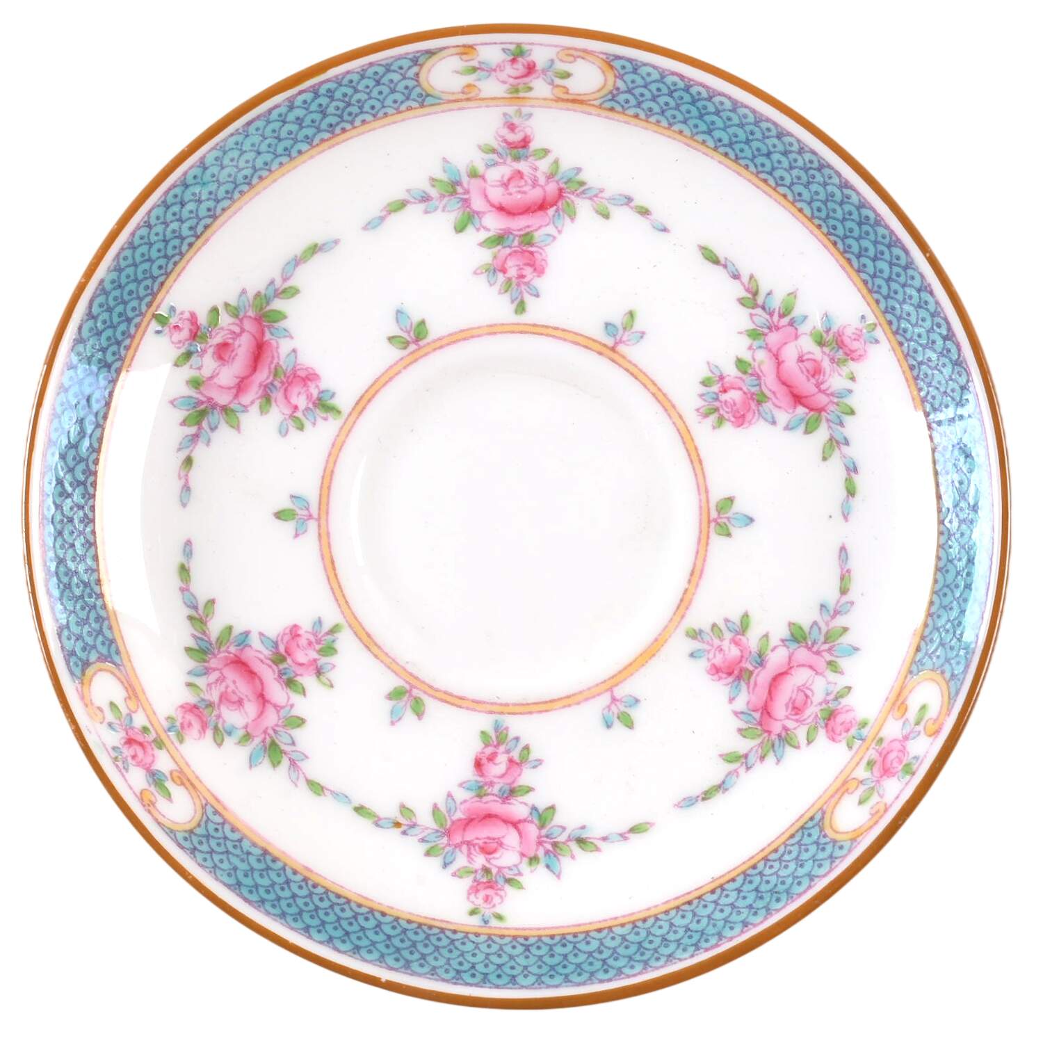 Persian Rose (Older) Saucer for Demitasse Cup by Minton-1