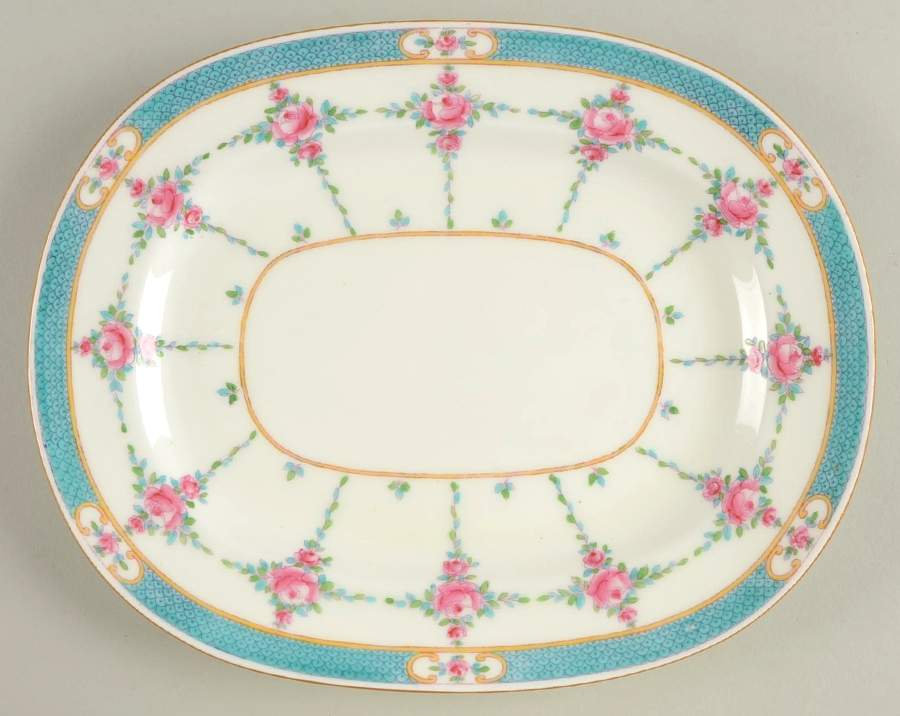 Persian Rose (Older) 10" Oval Serving Platter by Minton-1