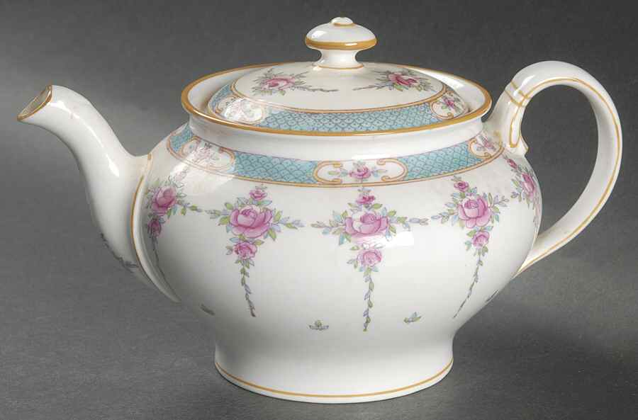 Persian Rose (Older) Teapot & Lid by Minton-1