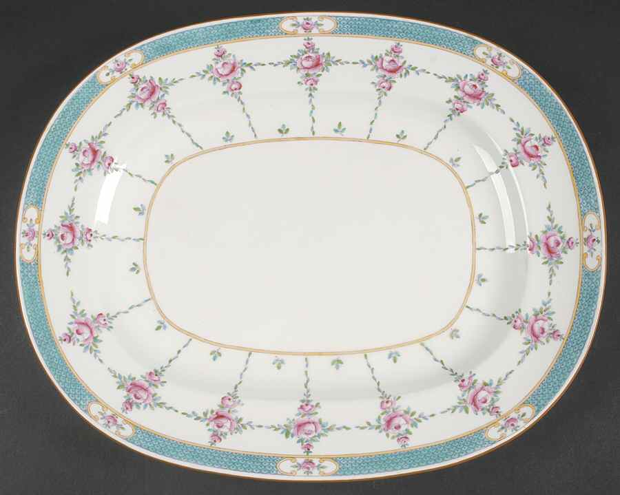 Persian Rose (Older) 14" Oval Serving Platter by Minton-1