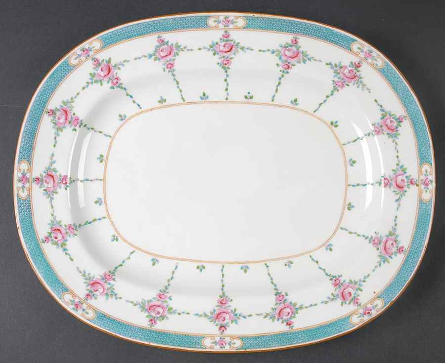Persian Rose (Older) 13" Oval Serving Platter by Minton-1