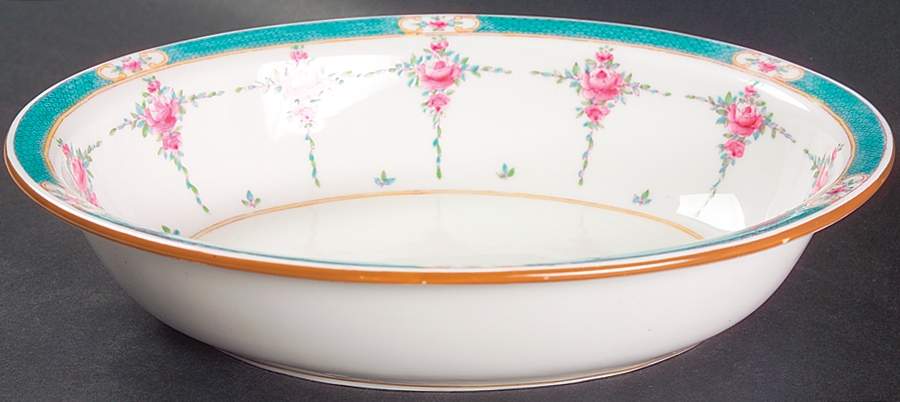 Persian Rose (Older) 9" Oval Vegetable Bowl by Minton-1
