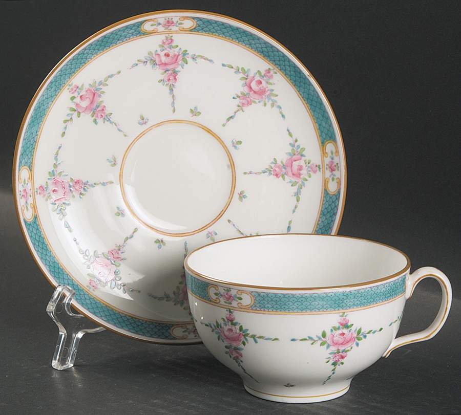 Persian Rose (Older) Oversized Cup & Saucer Set by Minton-1