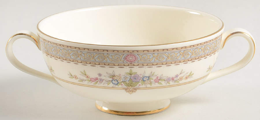 Persian Rose (Newer) Footed Cream Soup Bowl by Minton-1