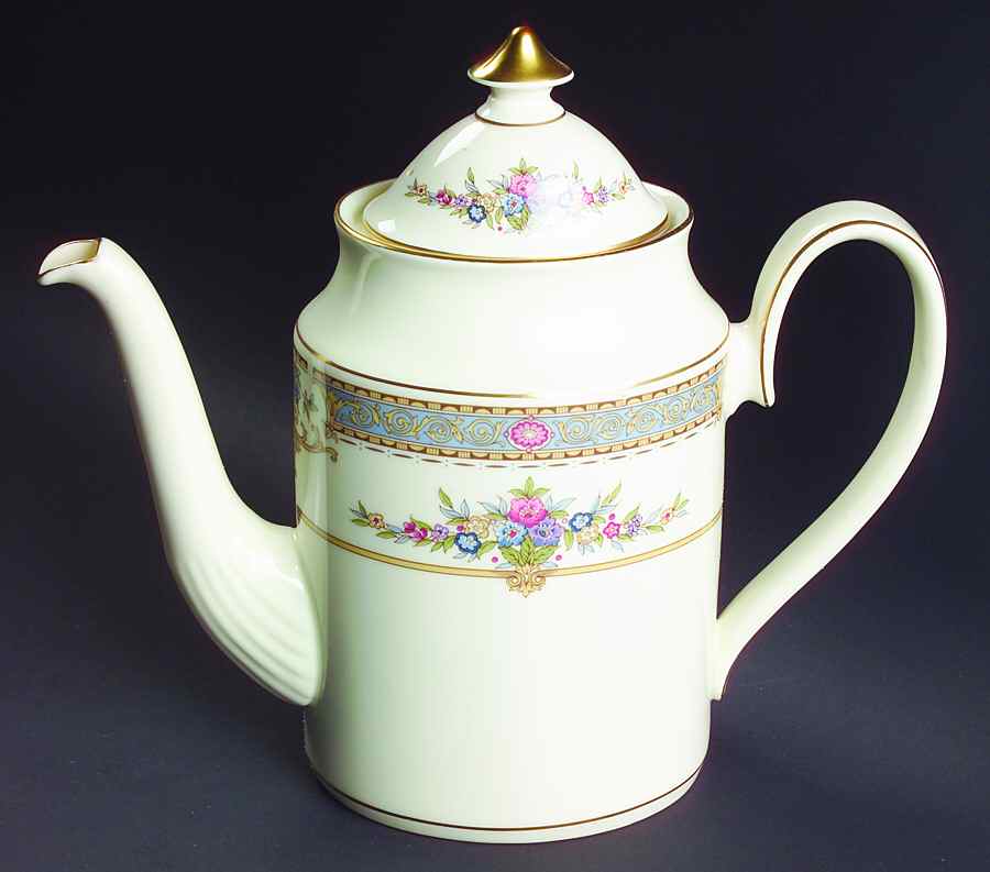 Persian Rose (Newer) Coffee Pot & Lid by Minton-1