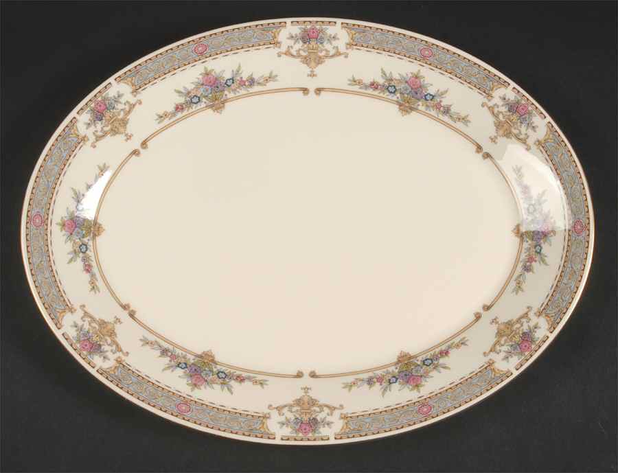 Persian Rose (Newer) 13" Oval Serving Platter by Minton-1