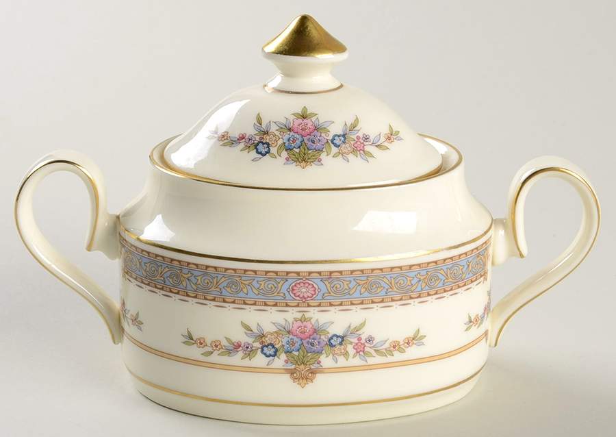 Persian Rose (Newer) Mini Sugar Bowl & Lid by Minton-1