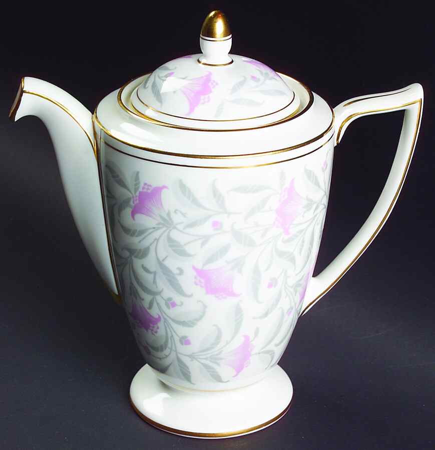 Petunia Mini Coffee Pot & Lid by Minton-1