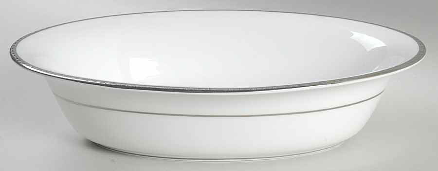Platinum Heritage 10" Oval Vegetable Bowl by Minton-1