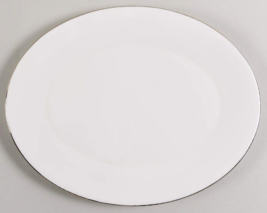 Platinum Monarch 12" Oval Serving Platter by Minton-1