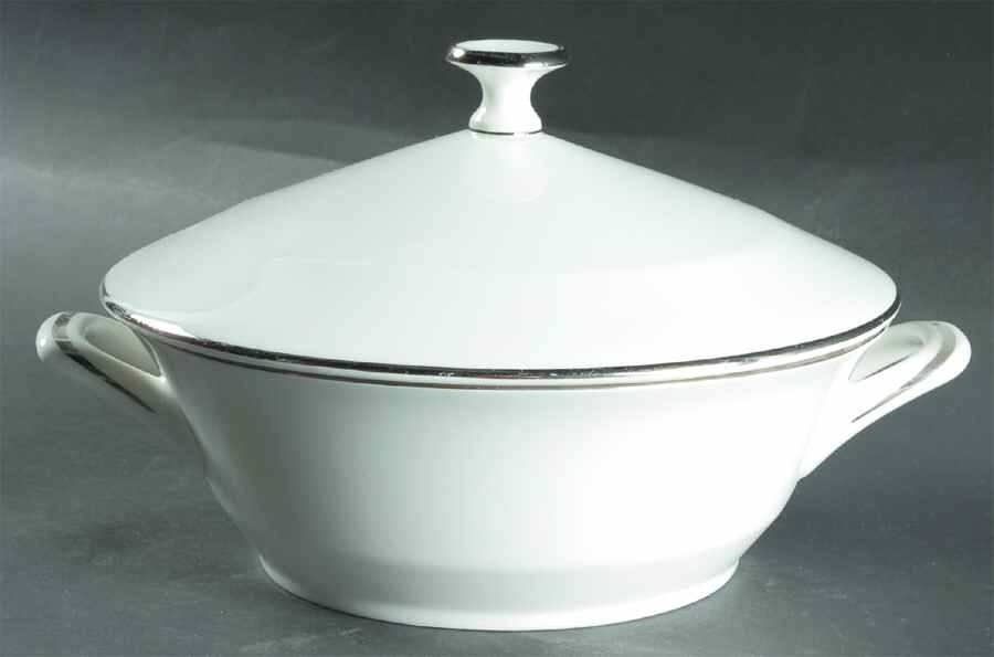 Platinum Monarch Round Covered Vegetable by Minton-1