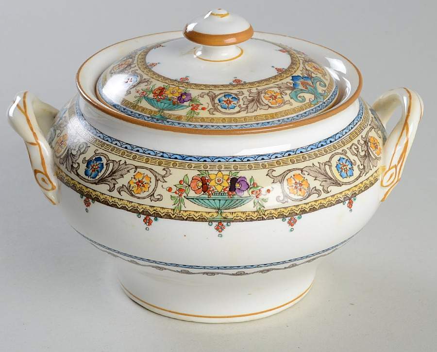 Plymouth Sugar Bowl & Lid by Minton-1