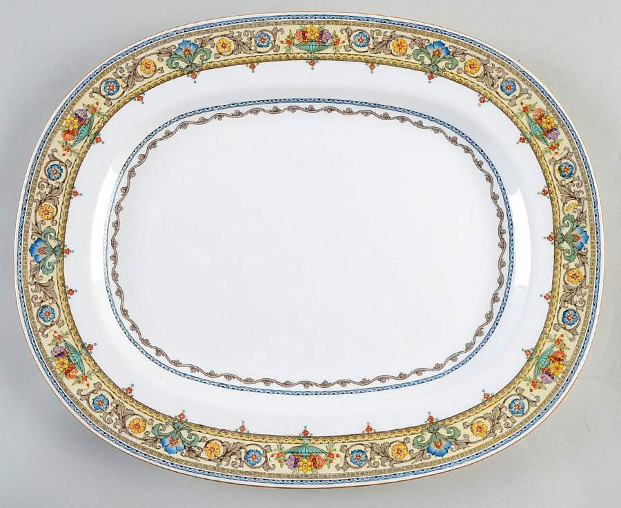 Plymouth 13" Oval Serving Platter by Minton-1