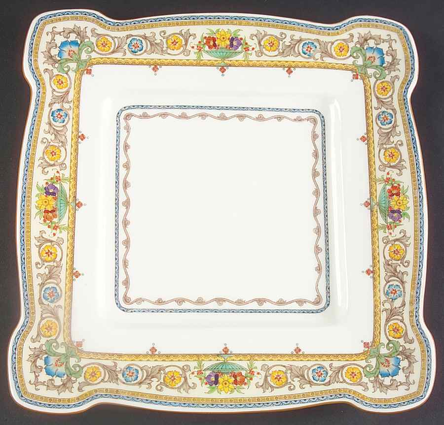 Plymouth Square Cake Plate by Minton-1