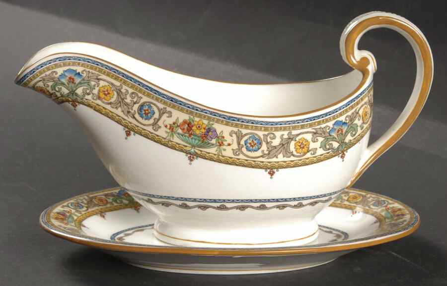 Plymouth Gravy Boat & Underplate by Minton-1