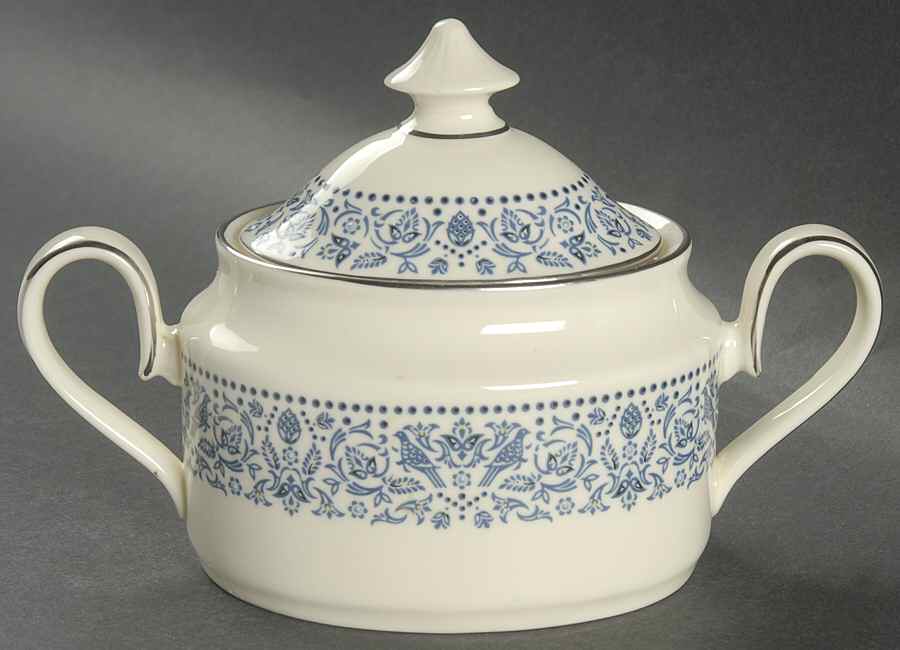 Pomona Sugar Bowl & Lid by Minton-1